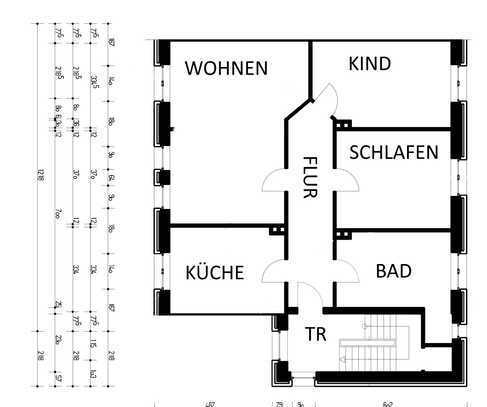 Erstbezug nach Sanierung: Attraktive 3-Raum-Wohnung mit gehobener Innenausstattung in Herford