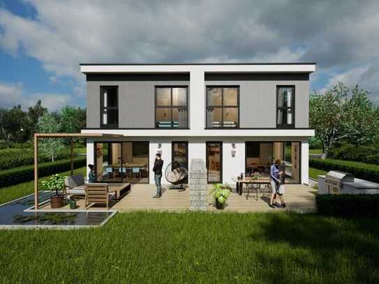 Modernes Massivhaus in Premium-Qualität - Doppelhaushälfte...!