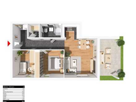 Moderne 4.5 Zimmer Erdgeschosswohnung mit Gartenanteil im Neubaugebiet