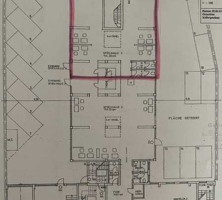 154 qm Gewerbefläche Spielhalle im EG/Souterrain*ab sofort*Parkplätze*