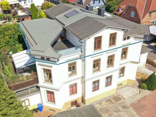 Behindertenfreundliches Wohnen in einer Jugendstilvilla in Barth
mit 20 m² Dachterrasse