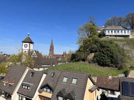 Großartige Ausblicke zum Münster und Reben Nähe Altstadt, 4- Zi-Maisonette-Wohnung, Freiburg-Oberau