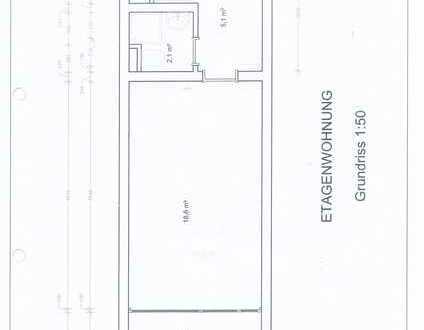 Moderne, helle, sonnige 1-Zimmer-Wohnung mit Balkon und EBK in Bemerode