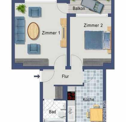 Gepflegte 2,5 Zimmer Wohnung in Heiligenhaus Hetterscheidt zu vermieten