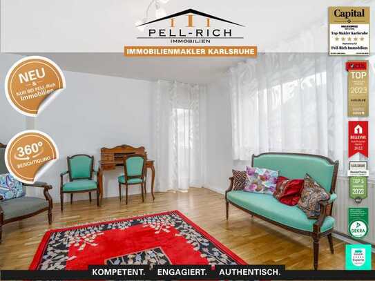 TRÈS CHIC - Bezugsfreie 3-Zimmerwohnung mit Balkon und Loggia im Zentrum Kehls nahe Straßburg