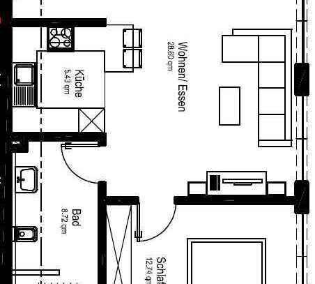 Schöne 2-Zimmer Wohnung in Dörzbach (W5)