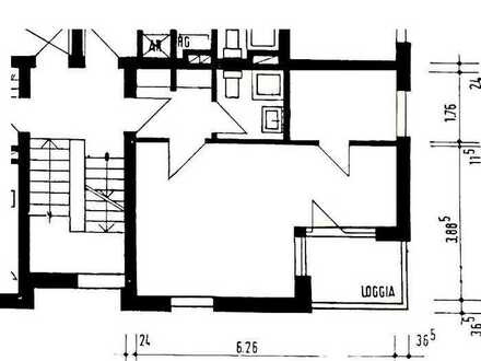 Schönes Appartment: 1 Wohn-Schlafzimmer, Küche, Diele, Bad und Balkon in Solingen-Ohligs