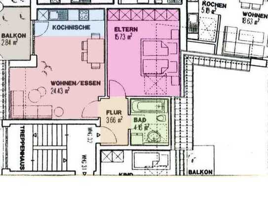 Attraktive und gepflegte 2-Zimmer-Dachgeschosswohnung mit Balkon in Dessau-Rosslau
