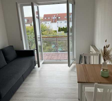 Geschmackvolle 1-Zimmer-Wohnung mit Balkon und EBK in Heilbronn-Neckargartach renoviert + möbliert