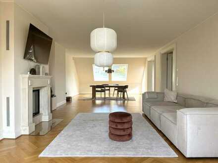 Traumhafte DG-Maisonette-Wohnung mit Rheinblick - kurzfristig verfügbar, mit Einbauküche