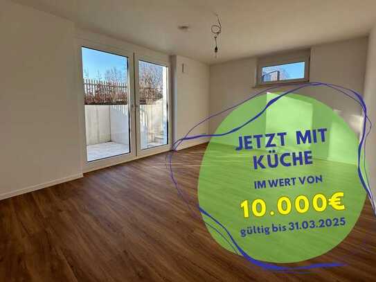 JETZT 10.000€ EINBAUKÜCHE SICHERN! - Bezugsfertige 2,5-Zi.-Wohnung mit Terrasse und Garten