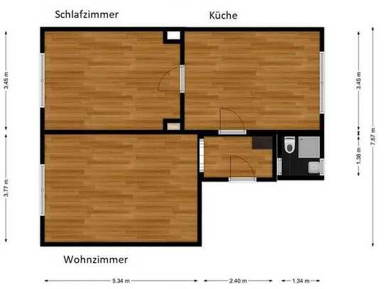 Attraktive 2,5-Zimmer-Wohnung in Castrop-Rauxel inkl. Einbauküche