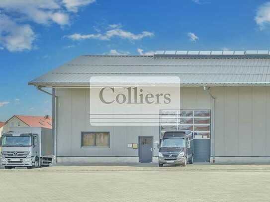 Moderne Logistikhalle mit großzügigen Freiflächen - COLLIERS