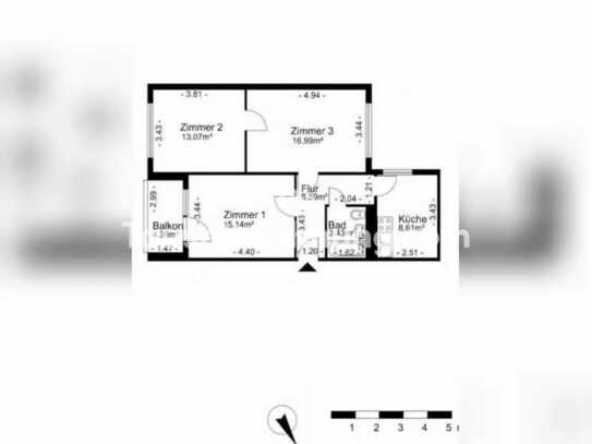 Tauschwohnung: 3Z Tauschwohnung mit Balkon und Kellerabteil