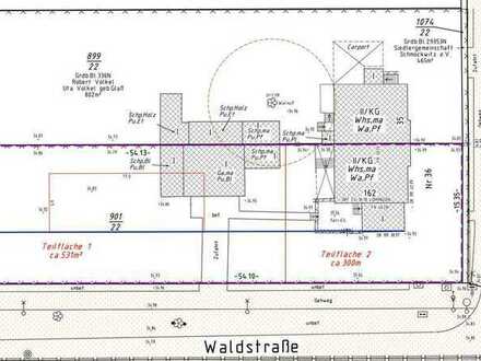 Wohngründstück für die Bebauung mit zwei Doppelhaushälften oder einem Großen Einfamilienhaus