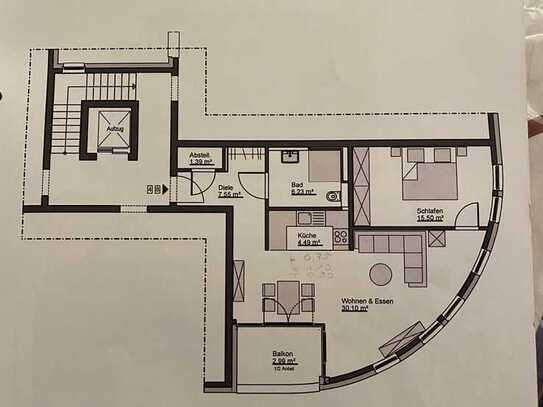 Vollständig renovierte 2-Zimmer-Wohnung mit Balkon in Mönchengladbach-Holt