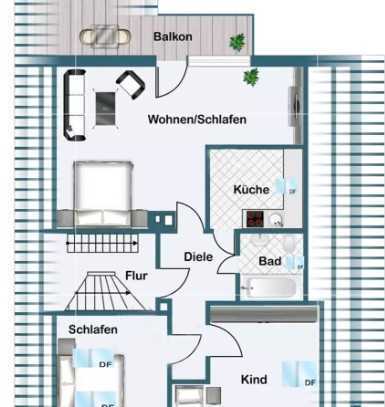 Kernsanierte 3 Zimmerwohnung ab 15.06 bezugsfertig.