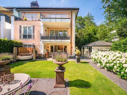 Wunderschönes und luxuriöses Haus im Haus direkt am Biedersteiner Kanal in München-Nymphenburg