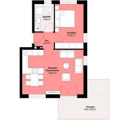 2 Zimmer EG Wohnung mit Garten - Haus 1 | Whg. 1