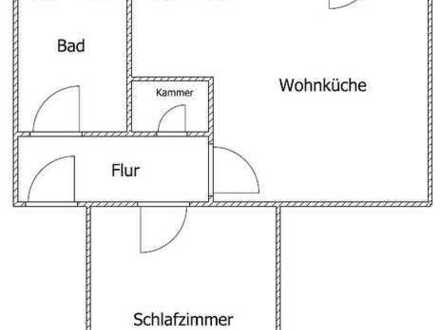 große 1-Zimmer-Wohnung mit separater Wohnküche und Balkon