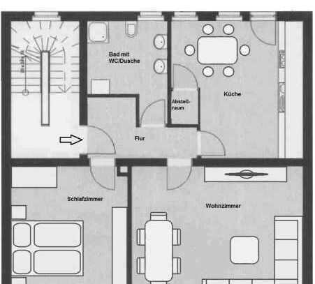 Stilvolle 2-Raum-Wohnung 75qm in Nürnberg Steinbühl