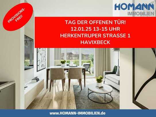 Perfekter Grundriss für Singles und Paare! 2- Zimmerwohnung mit Terrasse und Garten in Havixbeck