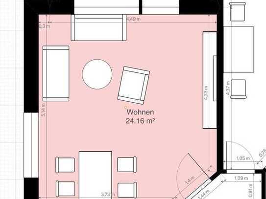 Top 3-Zimmer-Wohnung mit Balkon (1.OG) in Dissen