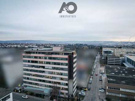 FERNBLICK AUS 7. ETAGE - Großzügige Büroräumlichkeiten / Zentral in Fellbach