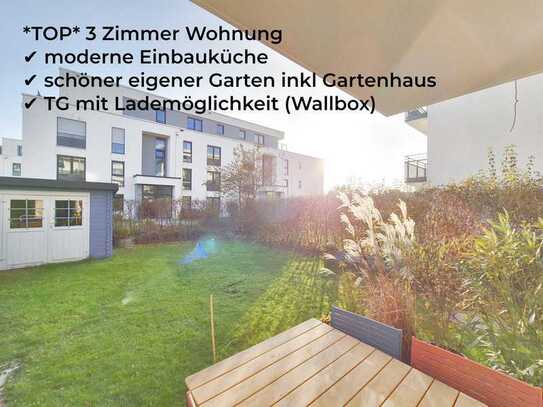 ⭐*TOP* 3-Zimmer ++ TG inkl. Wallbox ++ EBK ++ Garten mit Süd-Terrasse