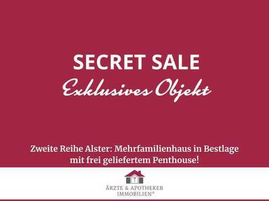 Zweite Reihe Alster: Mehrfamilienhaus in Bestlage mit frei geliefertem Penthouse!