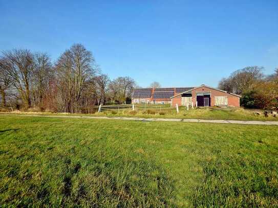 Einzigartiger Resthof an der Nordsee mit Bauplatz – Perfekt für Pferdehaltung!