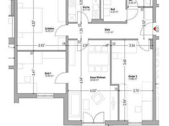 Wohnberechtigungsschein EK2 erforderlich! Platz für die Familie - 4-Zimmer-Wohnung in Schwandorf