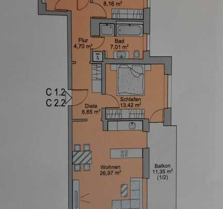 Schöne ruhige Wohnung