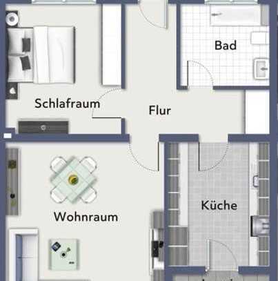 Schöne 2,5 Zimmer Wohnung zu vermieten