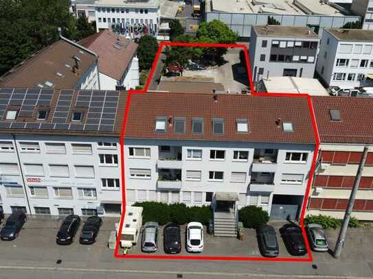 Wohn-/Geschäftshaus mit Gewerbehallen + Erweiterungspotential! (Mischgebiet Stuttgart-Wangen)