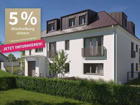 5 % Abschreibung: 4-Zimmer-Gartenwohnung zum Entspannen