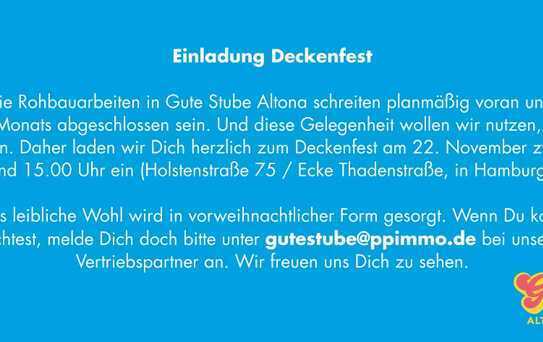 Gute Stube Altona: Traumhafte 3-Zimmer-Wohnung mit Dachterrasse in Südausrichtung