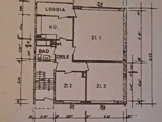 3-Zimmer-Wohnung in 50129 Bergheim-Glessen. KDBB, Abstellschrank, Sat-TV-Anschluss, Kellerverschlag