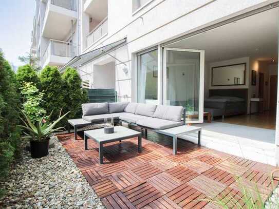 Elegantes City-Living: 1-Zimmer-Wohnung mit Terrasse in FFM Bockenheim