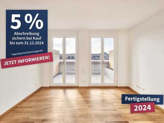 AVES QUARTIER: 1-Zimmerwohnung mit Dachterrasse zum entspannen