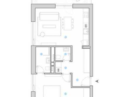 Exklusive, modernisierte 2-Zimmer-Wohnung mit Balkon und Einbauküche in Rudersberg