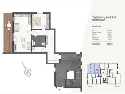 Neubau. Stilvolle 2-Zimmer-Wohnung mit Terrasse in Wismar