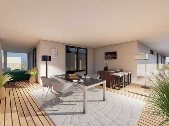 Traumwohnung mit Seeblick - exklusives 144 m² Penthouses mit großer überdachter Terrasse
