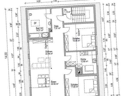 Schöne und gepflegte 3-Zimmer-Dachgeschosswohnung in Mühlacker