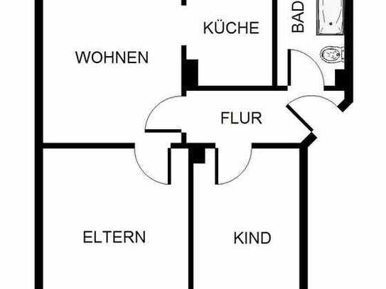 Demnächst frei! 3-Zimmer-Wohnung in Gelsenkirchen Hassel