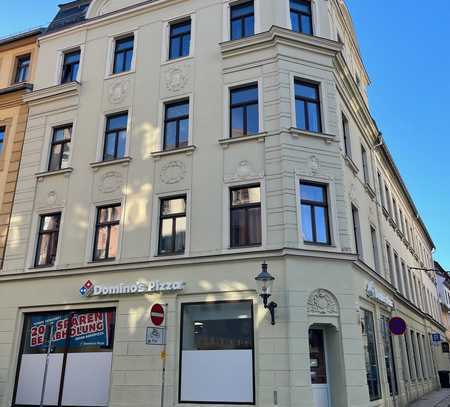 Wohnen direkt im Stadtzentrum - wundervolle 1 Raumwohnung mit Einbauküche - hell, gepflegt, ruhig