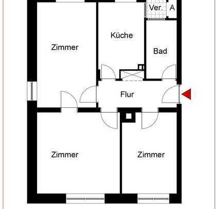 Charmante 3 Zimmer-Wohnung mit optimaler Raumaufteilung in Stuttgart-West!