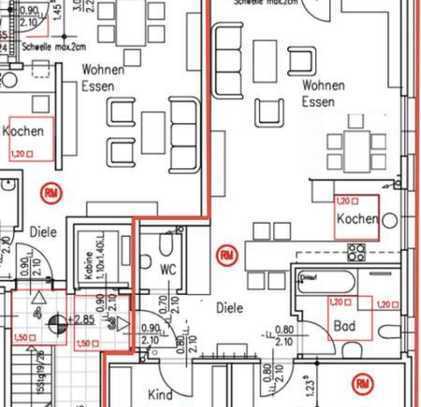 Erstbezug - Ansprechende Etagenwohnung mit Balkon in Moers - Schwafheim