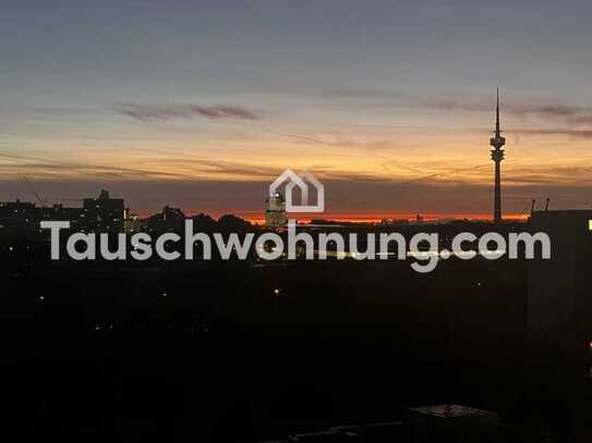 Tauschwohnung: 3 Zimmer mit Blick über Oly-Park und Alpen sucht 4 Zimmer