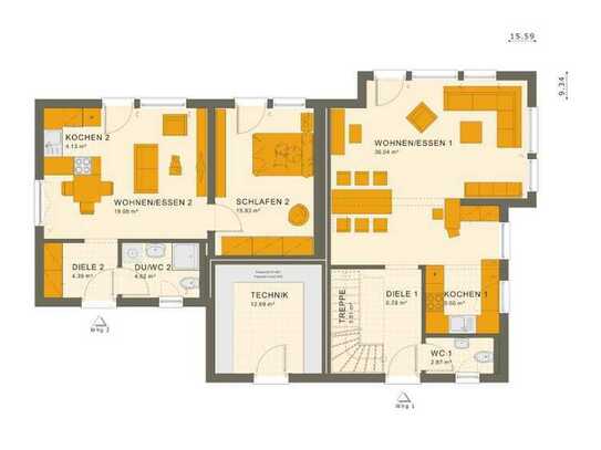 Variables Mehrgenerationshaus inkl. 630m² Grundstück - Herr Conrad